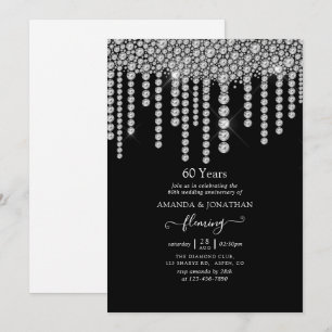 Invitation à la fête des 60 ans de mariage de diam