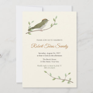 Invitation à la fête des 70 ans d'Ovenbird Songbir