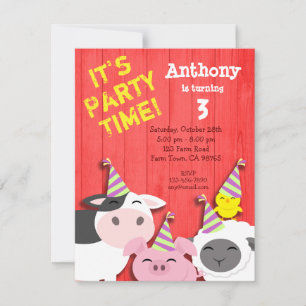 Invitation à la fête des animaux de ferme