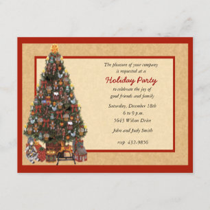 Invitation à la fête des arbres de Noël