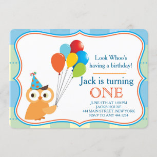 Invitation à la fête des Boy Boy pour le premier a