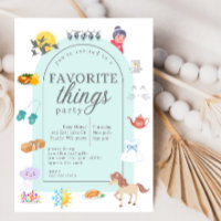 Invitation à la fête des choses préférées