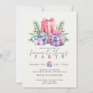 Invitation à la fête des choses préférées
