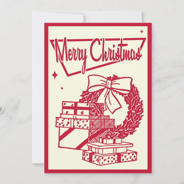 Invitation à la Fête des couronnes de Noël (Devant)