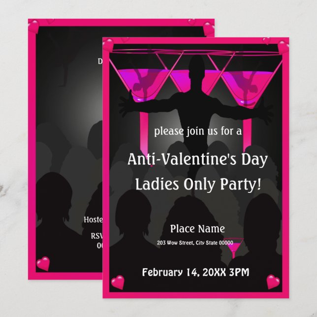 Invitation à la fête des femmes de la Saint Valent (Devant / Derrière)
