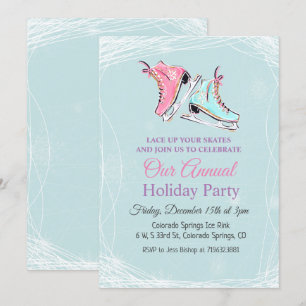 Invitation à la Fête des fêtes de patinage hiverna