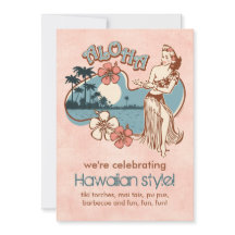 Invitation à la Fête des filles d'Aloha Hula