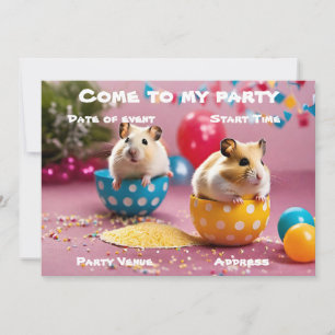 Invitation à la fête des hamsters