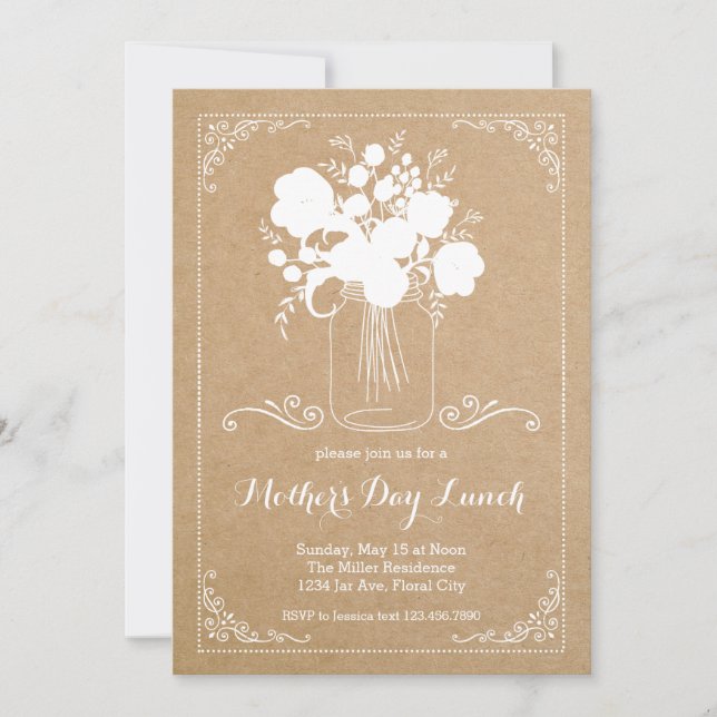 Invitation à la fête des mères de Russie (Devant)