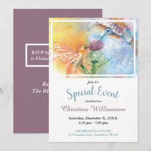 INVITATION À LA FÊTE DES OISEAUX-MOUCHES JOYEUX