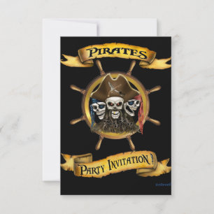 Invitation à la fête des pirates