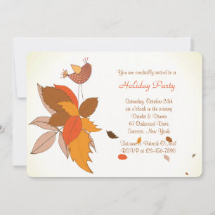Invitation à la fête des poussins d'automne
