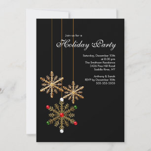 Invitation à la Fête des Snowflakes Gold