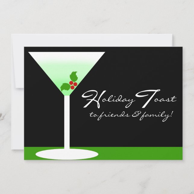 Invitation à la fête des toasts de Noël (Devant)