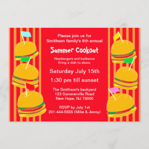 Invitation à la fête d'été