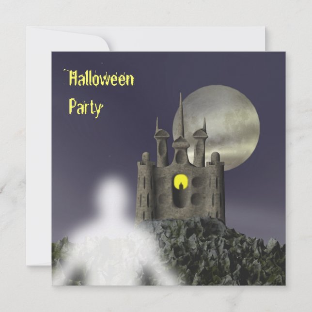 Invitation à la fête d'Halloween (Devant)