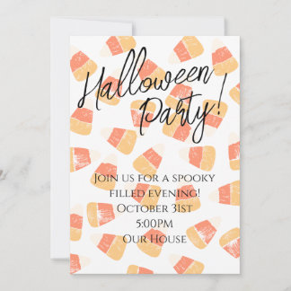 Invitation à la fête d'Halloween