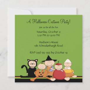 Invitation à la fête d'Halloween
