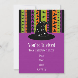 Invitation à la fête d'Halloween