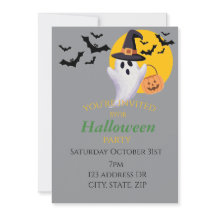 Invitation à la fête d'Halloween 