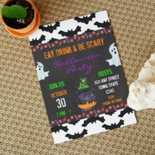 Invitation à la fête d'Halloween