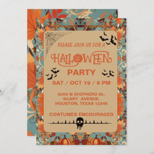 Invitation à la fête d'Halloween adulte modifiable