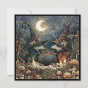 Invitation à la fête d'Halloween avec des souris d