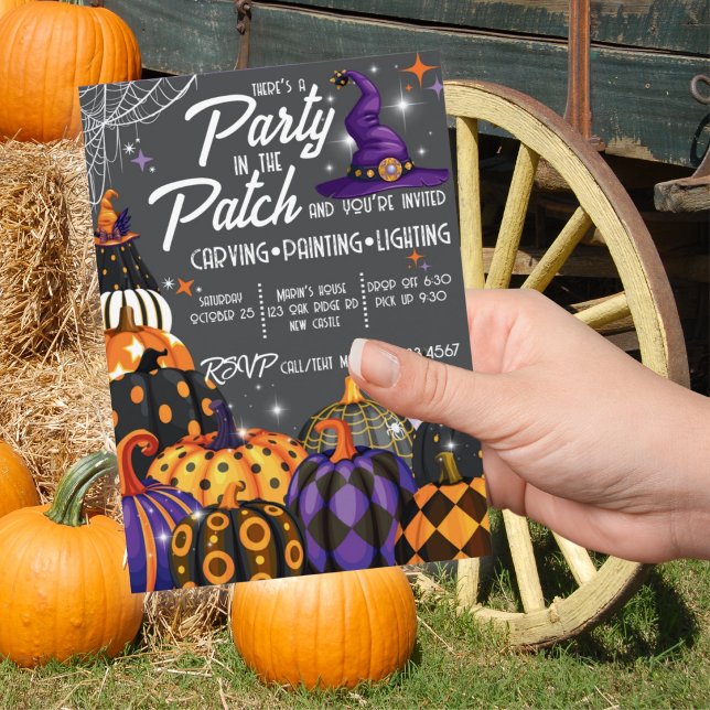 Invitation à la fête d'Halloween dans le Patch (Créateur téléchargé)
