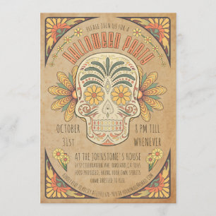 Invitation à la fête d'Halloween de style sud-oues