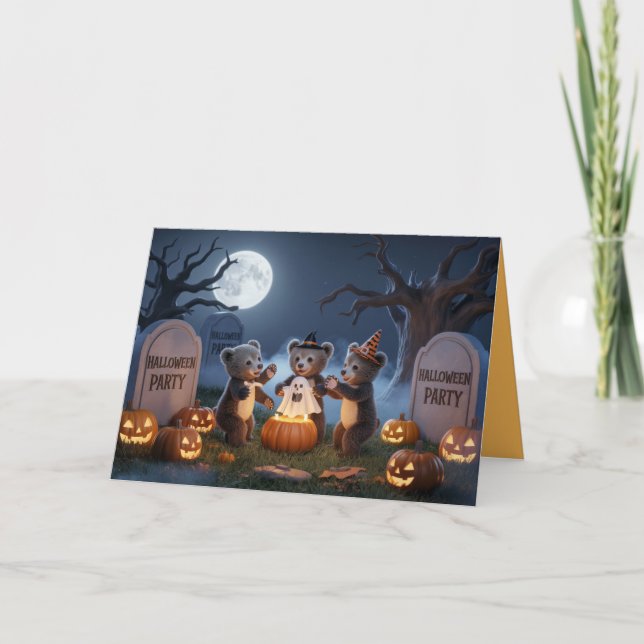 Invitation à la fête d'Halloween pour enfants (Devant)