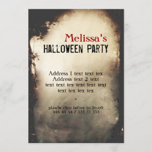 Invitation à la fête d'Halloween Vintage