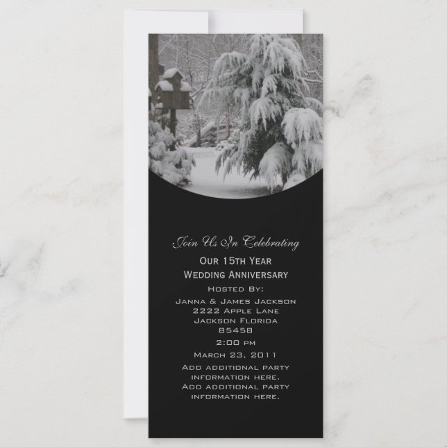  Invitation à la fête d'hiver (Devant)