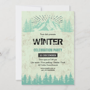 Invitation à la fête d'hiver