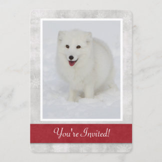 Invitation à la fête d'hiver de la Fox arctique