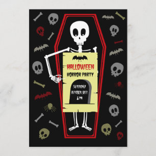 Invitation à la fête d'horreur d'Halloween
