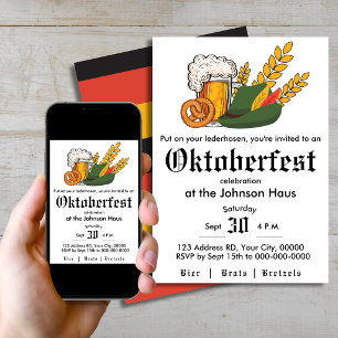 Invitation à la fête d'Oktoberfest