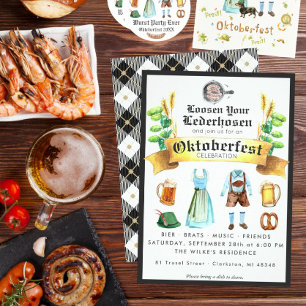 Invitation à la fête d'Oktoberfest