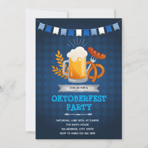Invitation à la fête d'Oktoberfest