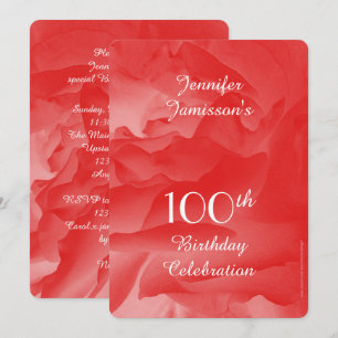 Invitation à la fête du 100e anniversaire, Rose de