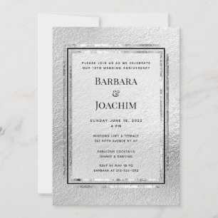 Invitation à la fête du 10e anniversaire Silver Sh