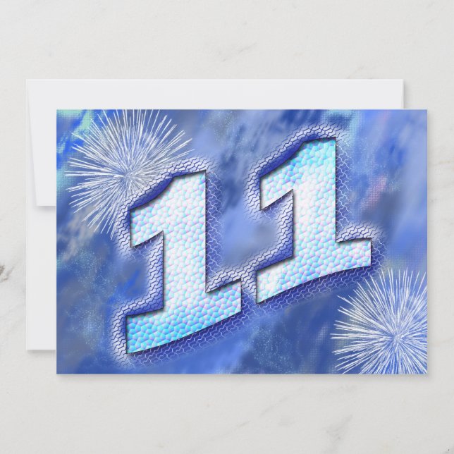 Invitation à la fête du 11e anniversaire (Devant)