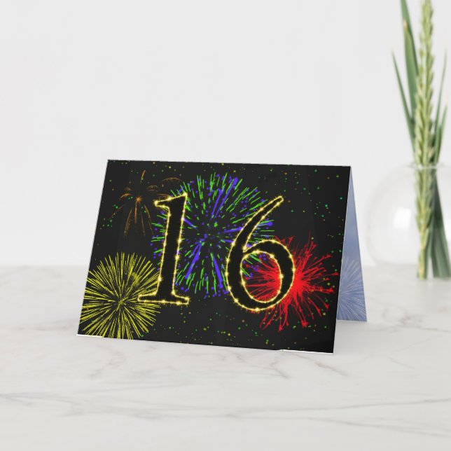 Invitation à la fête du 16e anniversaire (Devant)