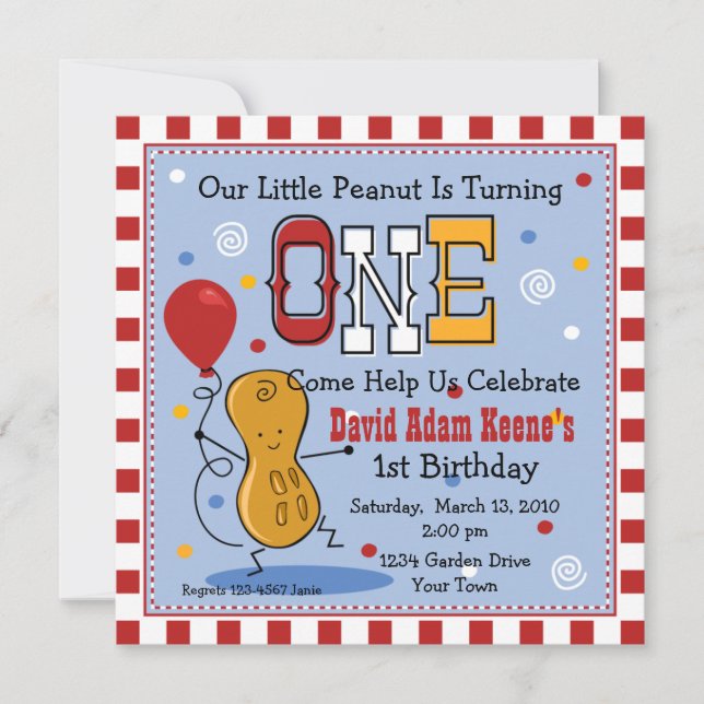 Invitation à la fête du 1er anniversaire de Little (Devant)