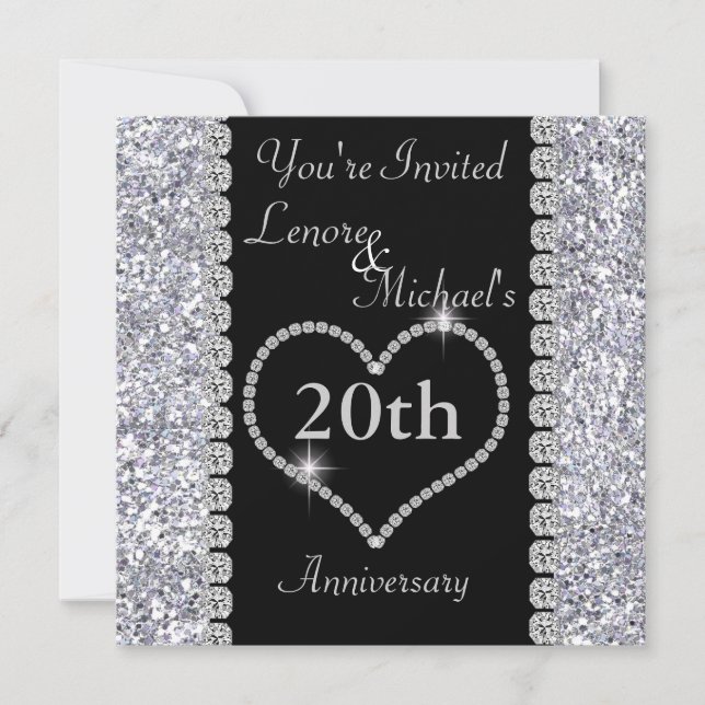 Invitation à la fête du 20e anniversaire (Devant)