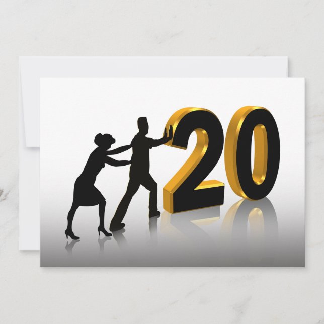Invitation à la fête du 20e anniversaire (Devant)