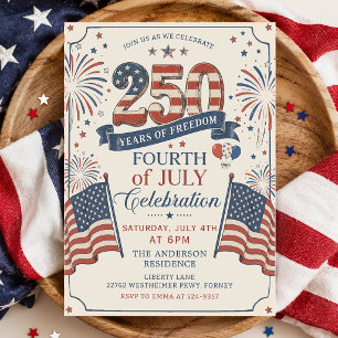 Invitation à la fête du 250e anniversaire de l'Amé