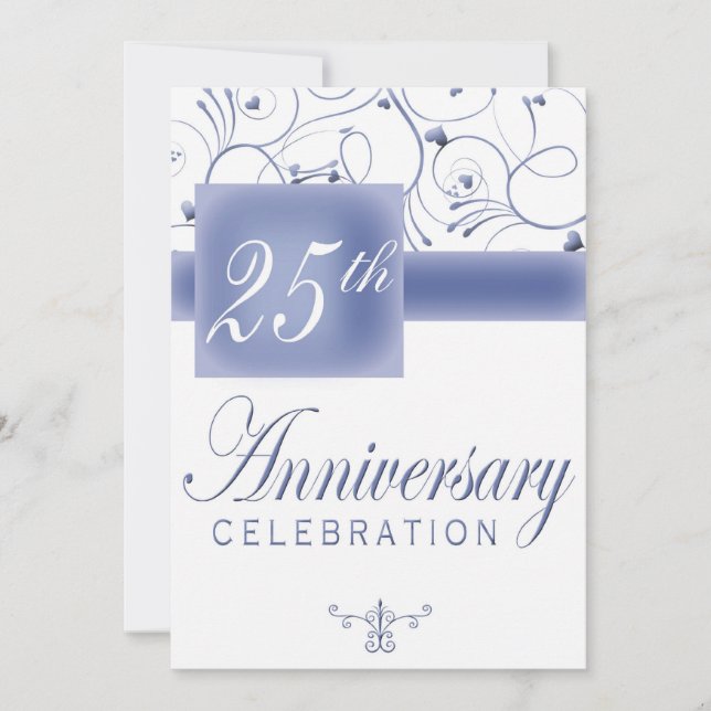 Invitation à la fête du 25e anniversaire (Devant)