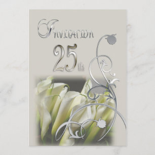 Invitation à la fête du 25e anniversaire - Lys cal