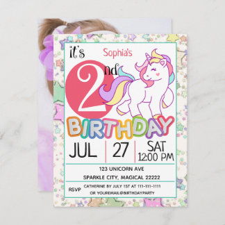 Invitation à la fête du 2e anniversaire de l'Unico