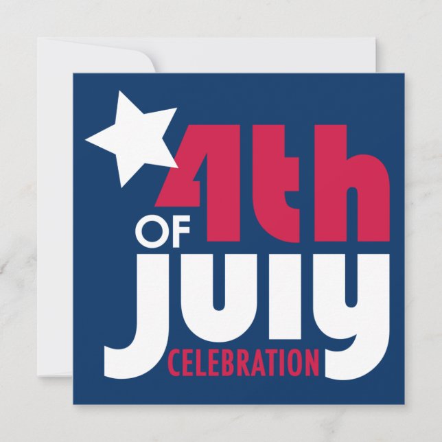 Invitation à la fête du 4 juillet (Devant)
